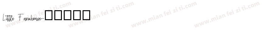 Little Farmhouse字体转换
